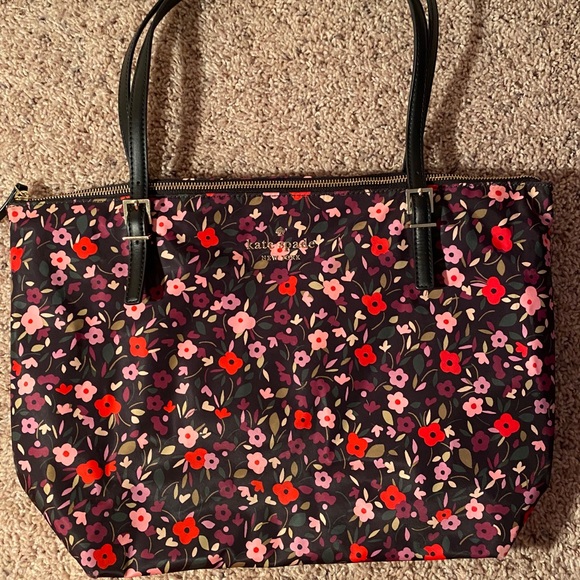 Kate Spade Black Floral Tote - Picture 6 of 6